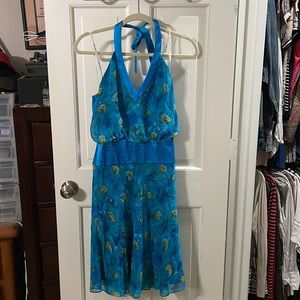 Laundry Peacock Print Dress